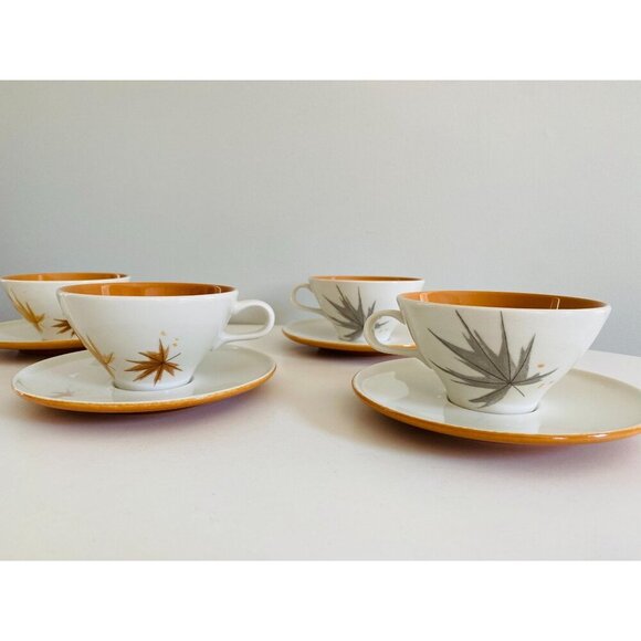 Vtg Ben Seibel Iroquois Harvest Time Informal True China, Teacups & Saucer X 4 - Picture 9 of 10